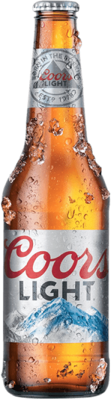 48,95 € Kostenloser Versand | 24 Einheiten Box Bier Miller Coors Light Vereinigte Staaten Drittel-Liter-Flasche 33 cl