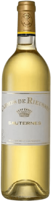 26,95 € Envío gratis | Vino Dulce Château Rieussec Carmes A.O.C. Sauternes Francia Sauvignon Media Botella 37 cl
