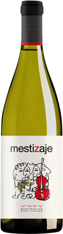 25,95 € Бесплатная доставка | Белое вино Mustiguillo Mestizaje D.O.P. Vino de Pago El Terrerazo Испания Malvasia — Мальвасия, Viognier — Вионье, Merseguera — Мерсегера Бутылка Магнум 1,5 L
