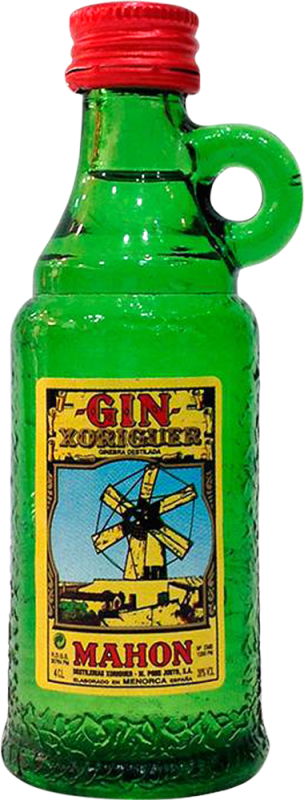 3,95 € Envío gratis | Ginebra Gin Xoriguer España Botellín Miniatura 4 cl