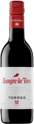 2,95 € Kostenloser Versand | Rotwein Torres Sangre de Toro D.O. Catalunya Katalonien Spanien Kleine Flasche 18 cl