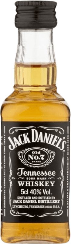 3,95 € 送料無料 | バーボンウイスキー Jack Daniel's Old Nº 7 アメリカ ミニチュアボトル 5 cl