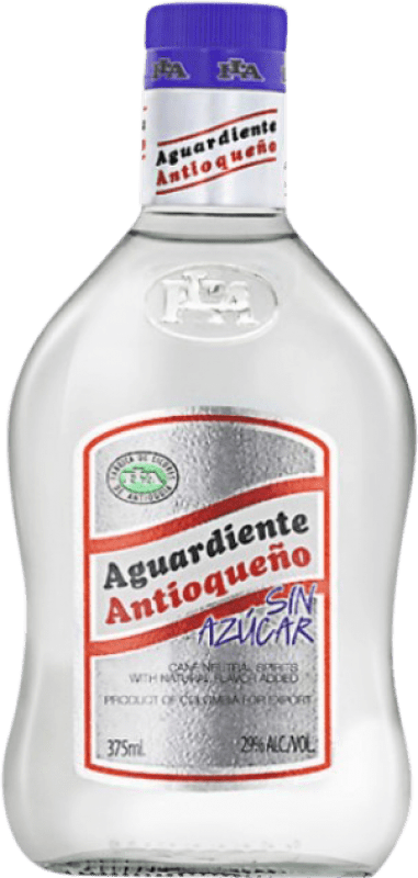 9,95 € Spedizione Gratuita | Grappa Orujo Aguardiente Antioqueño Senza Zucchero Colombia Bottiglietta Terzo 35 cl