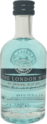 3,95 € Spedizione Gratuita | Gin The London Gin Nº 1 Original Blue Gin Bottiglia Miniatura 5 cl