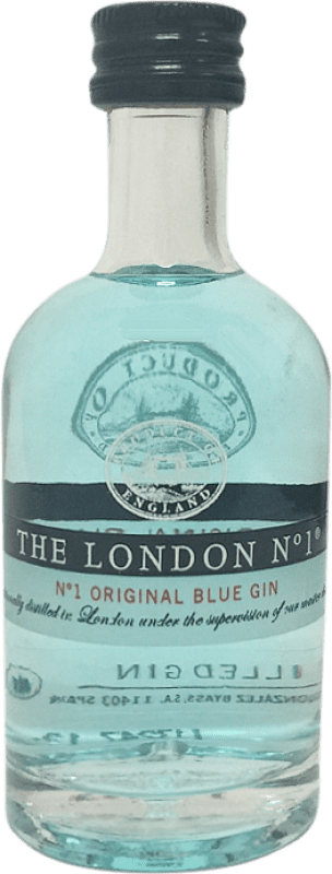 3,95 € 送料無料 | ジン The London Gin Nº 1 Original Blue Gin ミニチュアボトル 5 cl