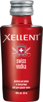 4,95 € Envío gratis | Vodka Willisau Xellent Botellín Miniatura 5 cl