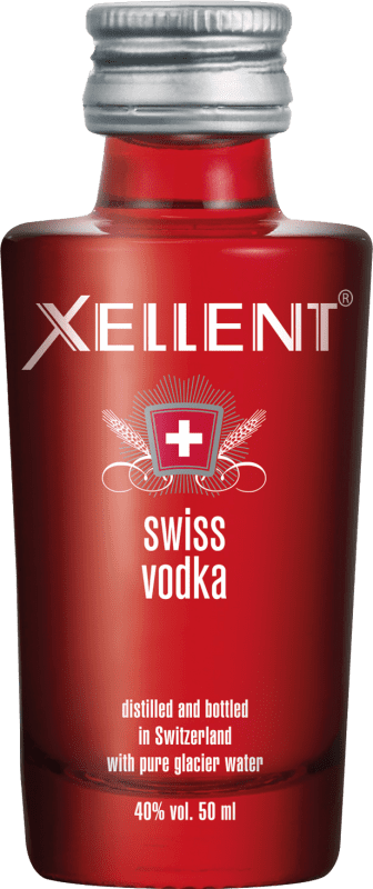 4,95 € Free Shipping | Vodka Willisau Xellent Miniature Bottle 5 cl