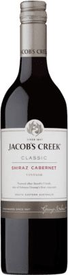6,95 € 送料無料 | 赤ワイン Jacob's Creek Classic Shiraz Cabernet Syrah, Cabernet Sauvignon ボトル 75 cl