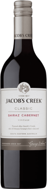 4,95 € 免费送货 | 红葡萄酒 Jacob's Creek Shiraz Cabernet 经典 澳大利亚 Syrah — 西拉, Cabernet Sauvignon — 赤霞珠 75 cl
