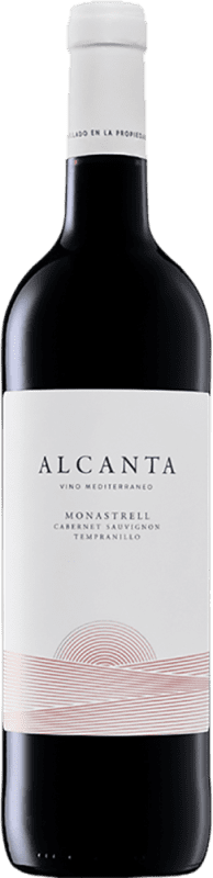 6,95 € 免费送货 | 红酒 Alcanta D.O. Alicante 巴伦西亚社区 西班牙 Monastrell 瓶子 75 cl