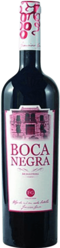 12,95 € 免费送货 | 红酒 FG Francisco Gómez Boca Negra 岁 D.O. Alicante 巴伦西亚社区 西班牙 Monastrell 瓶子 75 cl