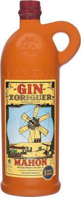 26,95 € Бесплатная доставка | Джин Xoriguer Gin Caneca Cerámica бутылка 70 cl