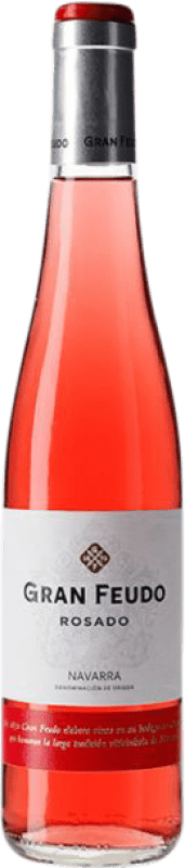 3,95 € Envio grátis | Espumante rosé Chivite Gran Feudo Rosado D.O. Navarra Navarra Espanha Grenache Meia Garrafa 37 cl