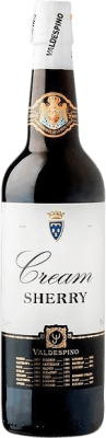 10,95 € Kostenloser Versand | Verstärkter Wein Valdespino Sherry Cream D.O. Jerez-Xérès-Sherry Spanien Palomino Fino, Pedro Ximénez Flasche 1 L