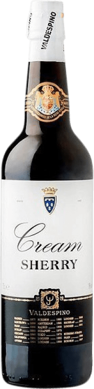 10,95 € Бесплатная доставка | Креплёное вино Valdespino Cream — Сливки D.O. Jerez-Xérès-Sherry Испания Palomino Fino, Pedro Ximénez 1 L
