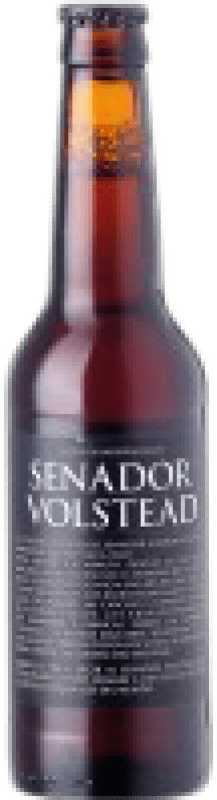 42,95 € Free Shipping | 24 units box Beer Senador Volstead Red Ale Spain Third-Liter Bottle 33 cl Bourbon