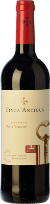 9,95 € 免费送货 | 红酒 Finca Antigua 岁 D.O. La Mancha 西班牙 Petit Verdot 瓶子 75 cl