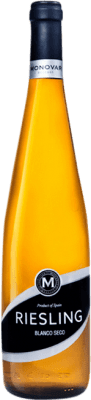 13,95 € Envío gratis | Vino blanco Monovar Seco Riesling Botella Magnum 1,5 L