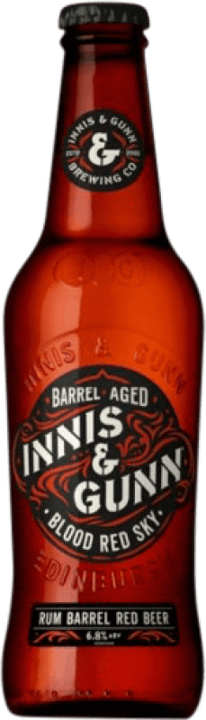 35,95 € 免费送货 | 盒装12个 啤酒 Innis & Gunn Red Sky 英国 三分之一升瓶 33 cl Rum — 朗姆酒