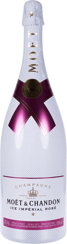 169,95 € Spedizione Gratuita | Spumante Rosato Moët & Chandon Ice Rosé — Rosato, Impérial — Imperiale A.O.C. Champagne champagne Francia Pinot Nero, Chardonnay, Pinot Meunier Bottiglia Magnum 1,5 L