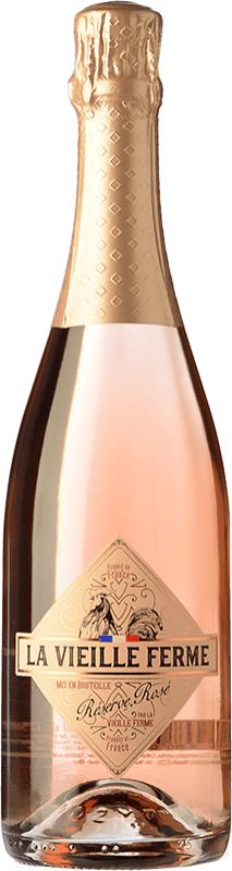 17,95 € Kostenloser Versand | Rosé Sekt La Vieille Ferme Sparkling — Sekt, Rosé I.G.P. Vin de Pays d'Oc Frankreich Garnacha — Grenache, Pinot Noir — Spätburgunder, Cinsault Flasche 75 cl