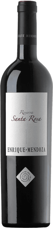 85,95 € Envio grátis | Vinho Tinto Enrique Mendoza Santa Rosa Reserva D.O. Alicante Comunidade Valenciana Espanha Merlot, Syrah, Cabernet Sauvignon Garrafa Magnum 1,5 L