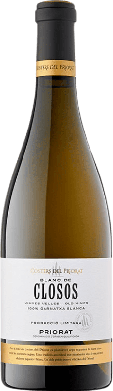 16,95 € Envio grátis | Vinho branco Costers del Priorat Blanc de Clossos D.O.Ca. Priorat Catalunha Espanha Grenache Branca, Mascate, Xarel·lo Garrafa 75 cl