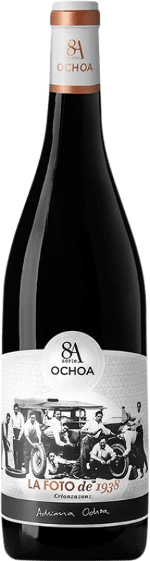 8,95 € Free Shipping | Red wine Ochoa 8A La Foto de 1938 Aged D.O. Navarra Navarre Spain Tempranillo, Merlot, Grenache, Graciano Bottle 75 cl