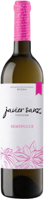 8,95 € Envío gratis | Vino blanco Javier Sanz Semi-Seco Semi-Dulce D.O. Rueda Castilla y León Verdejo Botella 75 cl