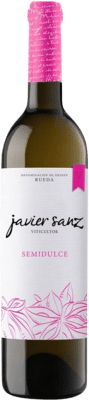 8,95 € 免费送货 | 白酒 Javier Sanz 半干半甜 D.O. Rueda 卡斯蒂利亚莱昂 Verdejo 瓶子 75 cl