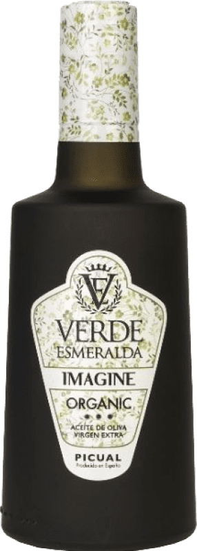 35,95 € Envio grátis | Azeite de Oliva Verde Esmeralda Imagine AOVE Virgem Extra Espanha Picual Organic — Bio Garrafa Medium 50 cl