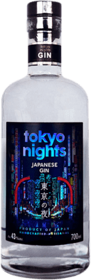 42,95 € Spedizione Gratuita | Gin Tokyo Nights Japanese Gin Bottiglia 70 cl