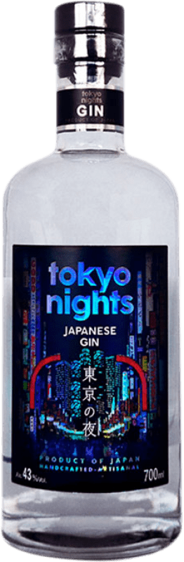 46,95 € Envio grátis | Genever Gin Tokyo Nights Japão 70 cl