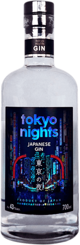 42,95 € Kostenloser Versand | Gin Tokyo Nights Japanese Gin Flasche 70 cl