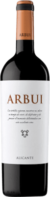 12,95 € Envío gratis | Vino Tinto San Alejandro Arbui D.O. Alicante Comunidad Valenciana España Monastrell Botella 75 cl