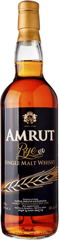 159,95 € Kostenloser Versand | Single Malt Whisky Amrut Indian Rye Indien 70 cl