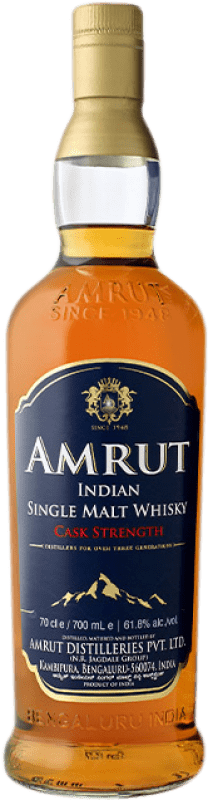 54,95 € Free Shipping | Whisky Single Malt Amrut Indian Amrut Cask Strenght Bottle 70 cl