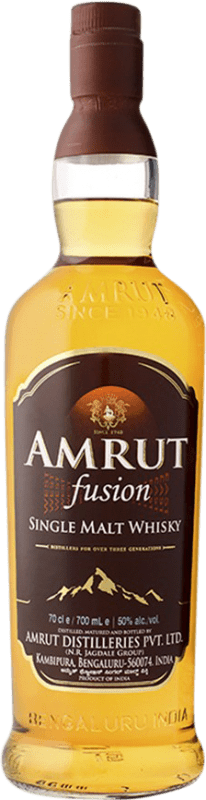 66,95 € Бесплатная доставка | Виски из одного солода Amrut Indian Amrut Fusion бутылка 70 cl