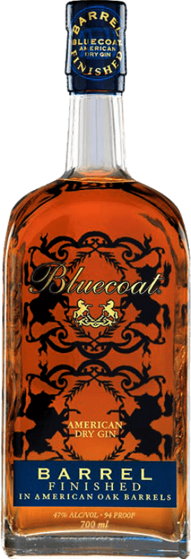 48,95 € Бесплатная доставка | Джин Philadelphia Bluecoat American Dry Gin Barrel Резерв бутылка 70 cl