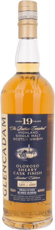 269,95 € Kostenloser Versand | Whiskey Single Malt Glencadam 19 Jahre Flasche 70 cl