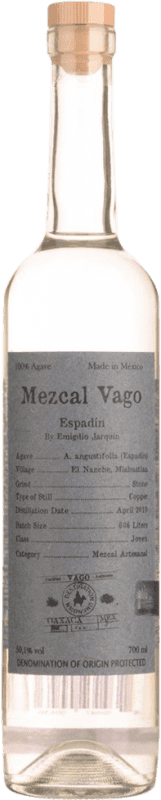 69,95 € Spedizione Gratuita | Mezcal Vago Artesanal Espadín Ensamble Emigdio Jarquín Ramírez Bottiglia 70 cl