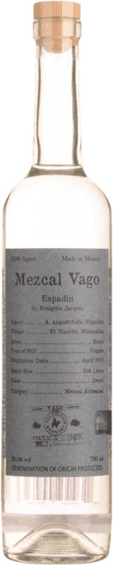 69,95 € Бесплатная доставка | Mezcal Vago Artesanal Espadín Ensamble Emigdio Jarquín Ramírez бутылка 70 cl