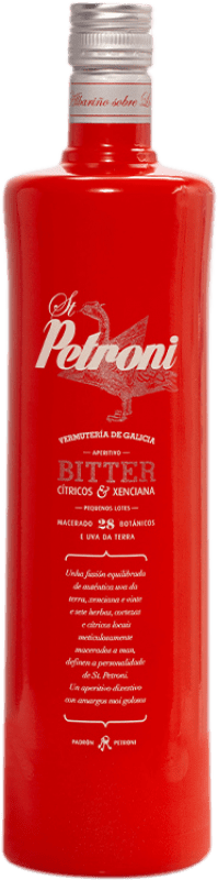 17,95 € Spedizione Gratuita | Aperitivo Bitter Vermutería de Galicia Petroni Spagna 1 L
