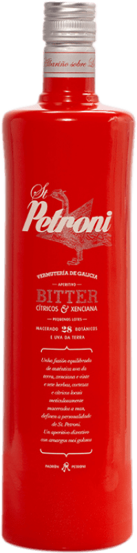 17,95 € Бесплатная доставка | Вермут Vermutería de Galicia Petroni Bitter бутылка 1 L