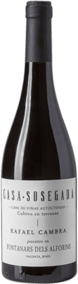 26,95 € Free Shipping | Red wine Rafael Cambra Casa Sosegada Tinto D.O. Valencia Valencian Community Spain Monastrell Bottle 75 cl