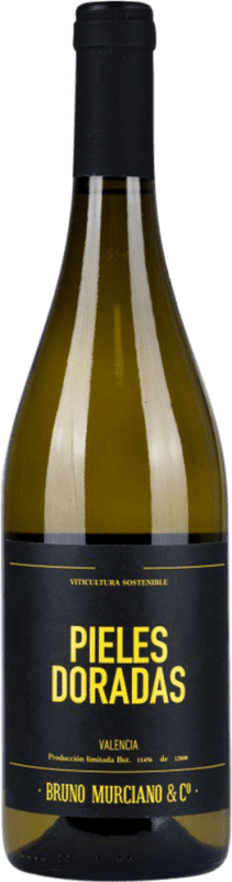7,95 € Kostenloser Versand | Weißwein Murciano & Sampedro Pieles Doradas D.O. Valencia Valencianische Gemeinschaft Spanien Malvasia, Moscato — Muskateller, Macabeo, Merseguera 75 cl