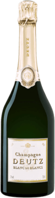 98,95 € Envio grátis | Espumante branco Deutz Blanc de Blancs Brut Grande Reserva A.O.C. Champagne Champagne França Chardonnay Garrafa 75 cl