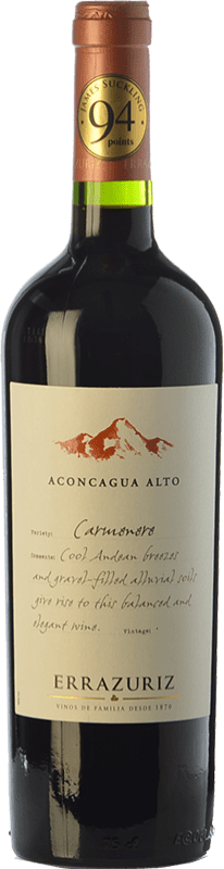 21,95 € Бесплатная доставка | Красное вино Viña Errazuriz Aconcagua Alto Carmenère бутылка 75 cl