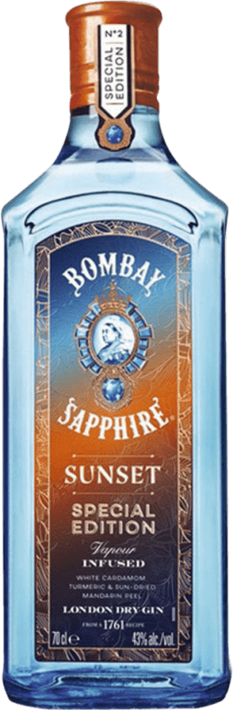 28,95 € Envoi gratuit | Gin Bombay Sapphire Sunset Special Edition Royaume-Uni Bouteille 70 cl