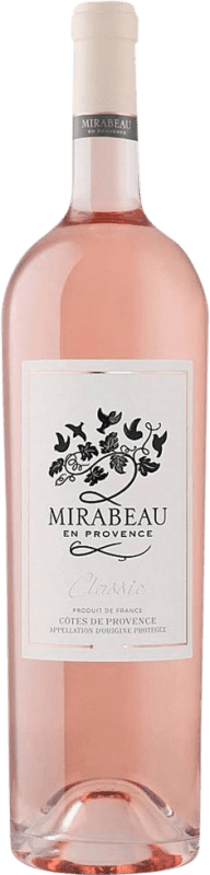 18,95 € 免费送货 | 玫瑰气泡酒 Le Mirabeau Classic A.O.C. Côtes de Provence 普罗旺斯 法国 Syrah, Grenache, Cinsault 瓶子 75 cl
